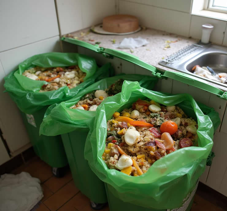Food waste screw press machine
